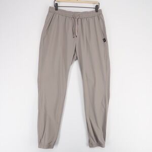 UNRL Jogger Pants Mens L Gray Performance Tapered Drawstring Athletic